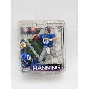 NFL Series 26 Eli Manning 6" Action Figure Blue Jersey N.Y. Giants McFarlane New